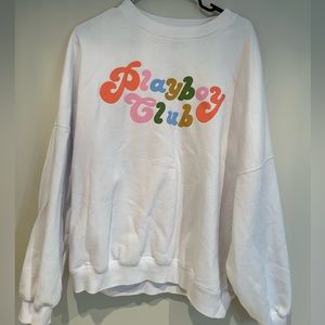 white PLAYBOY crewneck